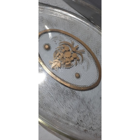 Vintage Pyrex A-14 3 Qt. Goerges Briard Oval Serving Dish, Birds of Happiness - Picture 5 of 7